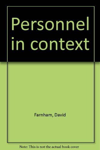 Personnel in context (9780852923412) by David Farnham