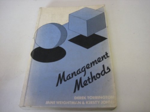 Beispielbild fr Management Methods zum Verkauf von Reuseabook