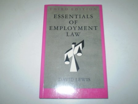 9780852924471: Essentials of Employment Law
