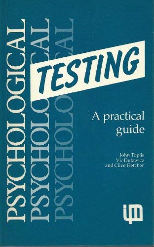 Imagen de archivo de Psychological Testing: A Manager's Guide a la venta por WorldofBooks