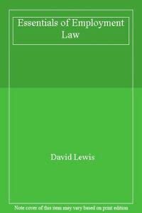 Essentials of Employment Law (9780852925362) by Lewis, David