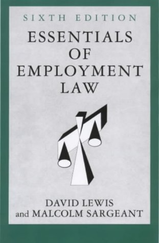 Beispielbild fr Essentials of Employment Law (6th Edn) (People & Organisations) zum Verkauf von Anybook.com