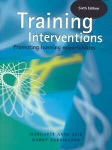 Beispielbild fr TRAINING INTERVENTIONS - PROMO (UK PROFESSIONAL BUSINESS Management / Business) zum Verkauf von WorldofBooks