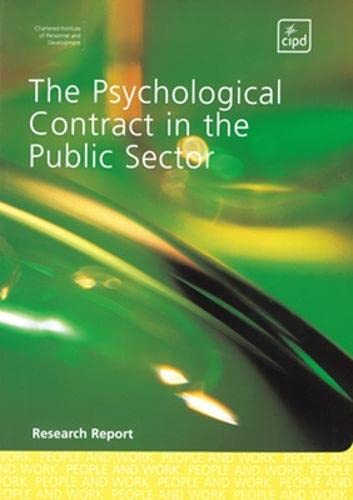 Imagen de archivo de Psychological Contract in the Public Sector a la venta por Better World Books Ltd