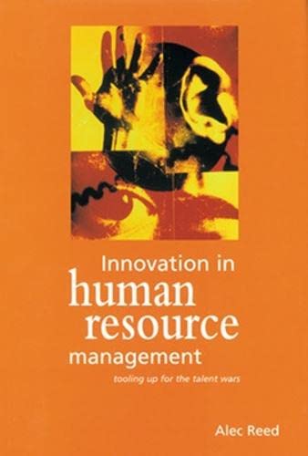 Beispielbild fr Innovation in Human Resource Management (UK PROFESSIONAL BUSINESS Management / Business) zum Verkauf von WorldofBooks