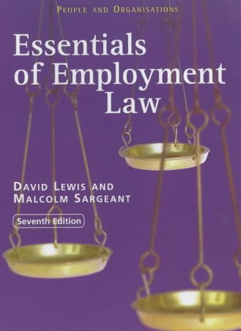 9780852929391: ESSENTIALS OF EMPLOYMENT LAW (UK PROFESSIONAL BUSINESS Management / Business)