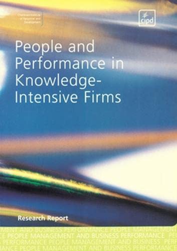 9780852929766: People and Performance in Knowledge-Intensive Firms (UK PROFESSIONAL BUSINESS Management / Business)