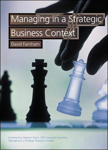 Beispielbild fr Managing in a Strategic Business Context zum Verkauf von WorldofBooks