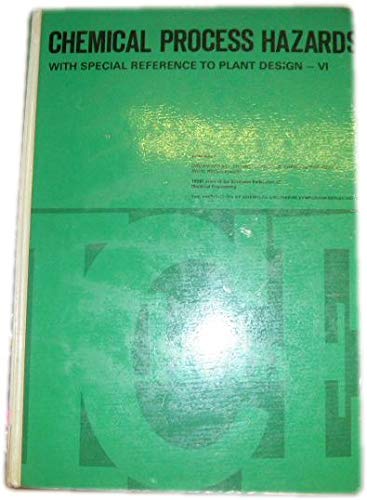 Beispielbild fr Chemical Process Hazards with Special Reference to Plant Design: 6th: Symposium Proceedings zum Verkauf von PsychoBabel & Skoob Books