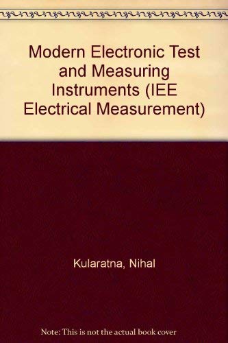 9780852968796: Modern Electronic Test & Measuring Instruments (Iee Electrical Measurement Ser No 10)