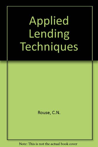 Stock image for Applied Lending Techniques for sale by AwesomeBooks