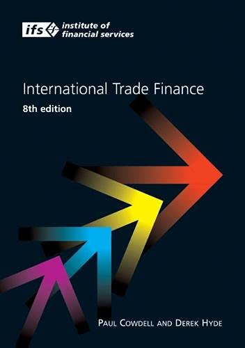 Imagen de archivo de International Trade Finance (8th Edition) a la venta por Anybook.com