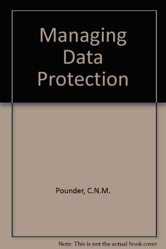 Beispielbild fr Managing Data Protection zum Verkauf von Alpha 2 Omega Books BA