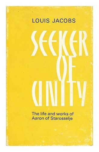 Seeker Of Unity (9780853030614) by Jacobs, Louis