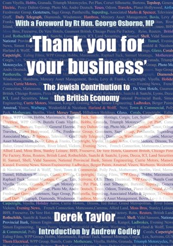 'Thank you for your business': The Jewish Contribution to the British Economy (9780853038535) by Taylor, Derek J.