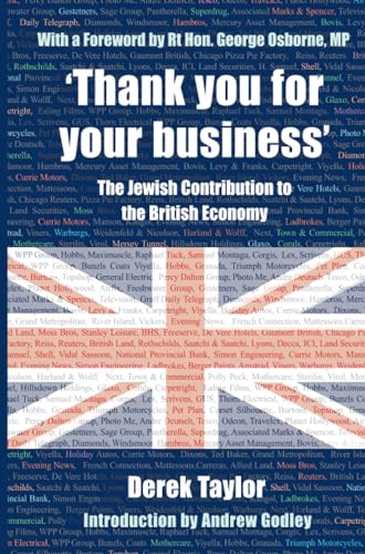 Beispielbild fr Thank You for Your Business': The Jewish Contribution to the British Economy zum Verkauf von WorldofBooks