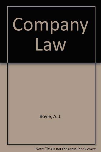 Stock image for COMPANY LAW for sale by The Old Bookshelf