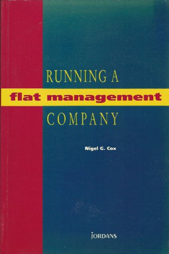 Stock image for Running a Flat Management Company von Nigel G. Cox (Autor) for sale by BUCHSERVICE / ANTIQUARIAT Lars Lutzer