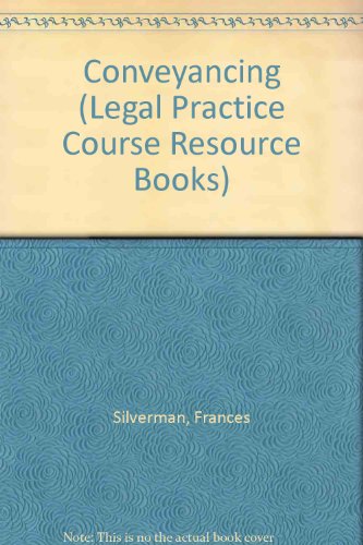 Stock image for Conveyancing (Legal Practice Course Resource Books) for sale by AwesomeBooks