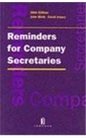 Reminders for Company Secretaries (9780853083900) by Birds, John; Impey, David