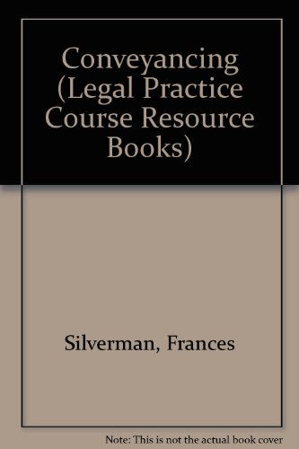 Stock image for Conveyancing (Legal Practice Course Resource Books) for sale by AwesomeBooks