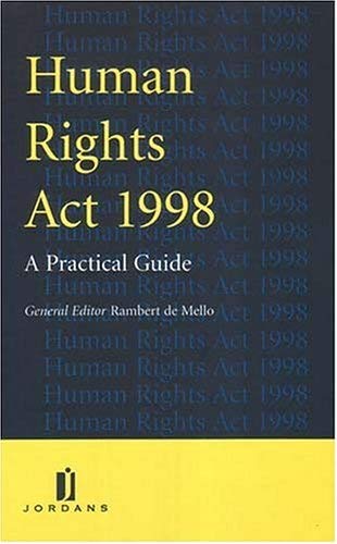 Stock image for The Human Rights Act, 1998 for sale by WorldofBooks