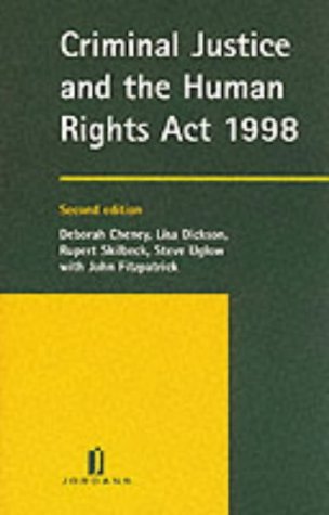 Stock image for Criminal Justice and the Human Rights Act, 1998 for sale by AwesomeBooks