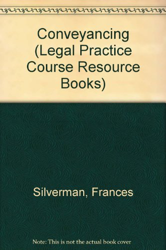 Stock image for Conveyancing (Legal Practice Course Resource Books) for sale by Phatpocket Limited