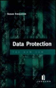 Stock image for Data Protection: The New Law for sale by Phatpocket Limited