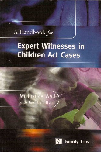 Imagen de archivo de Handbook for Expert Witnesses in Children Act Cases a la venta por WorldofBooks