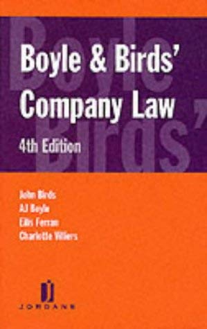 9780853086291: Boyle and Birds' Company Law