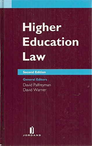 Stock image for Higher Education Law for sale by WorldofBooks