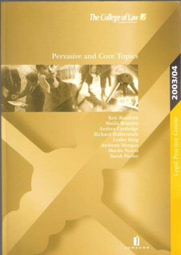Stock image for Pervasive and Core Topics (LPC Resource Book) for sale by AwesomeBooks