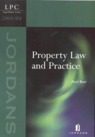 Property Law and Practice 2003/04 (9780853088882) by Butt, P.