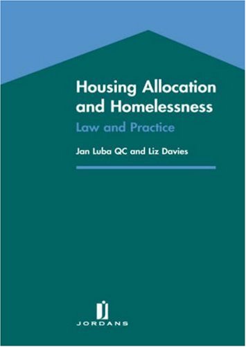 Beispielbild fr Housing Allocation and Homelessness: Law and Practice zum Verkauf von Anybook.com