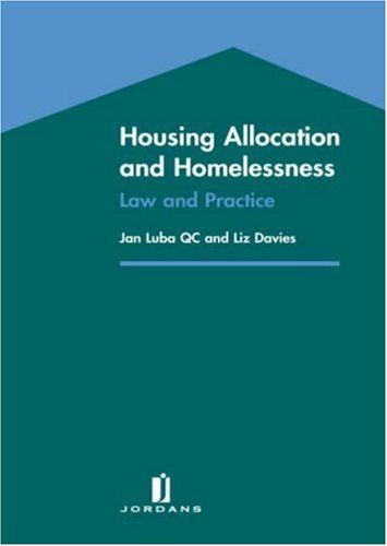 Housing Allocations And Homelessness (9780853089414) by Davies, Liz; Luba, Jan