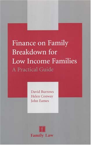 Beispielbild fr Finance on Family Breakdown for Low Income Families zum Verkauf von Reuseabook