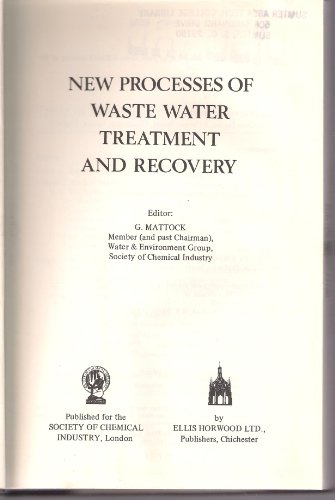 Stock image for NEW PROCESSES OF WASTE WATER TREATMENT AND RECOVERY for sale by 100POCKETS