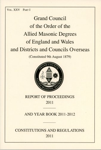9780853184065: Allied Masonic Degrees Report of Proceedings and Yearbook 2012