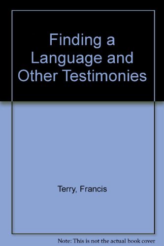 9780853190073: Finding a Language and Other Testimonies