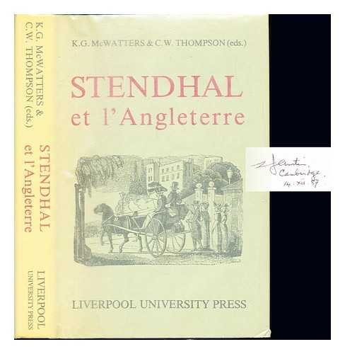 Stock image for Stendhal Et L'Angleterre for sale by ThriftBooks-Atlanta