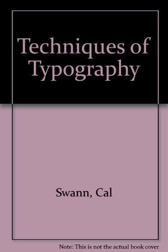 9780853312390: Techniques of Typography