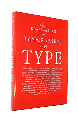 Beispielbild fr Typographers on Type: An Illustrated Anthology, 1850-1990 zum Verkauf von AwesomeBooks