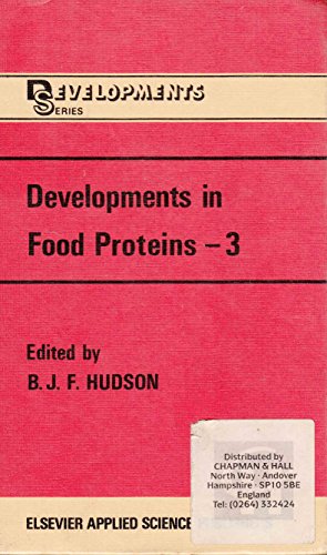 Beispielbild fr Developments in Food Proteins-3 (Developments Series) zum Verkauf von Zubal-Books, Since 1961