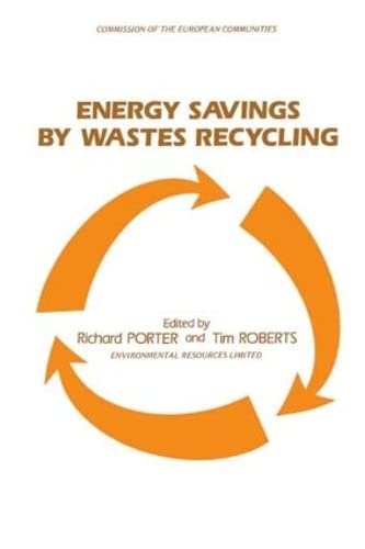 Beispielbild fr Energy Savings by Wastes Recycling (Eur) zum Verkauf von Chiron Media