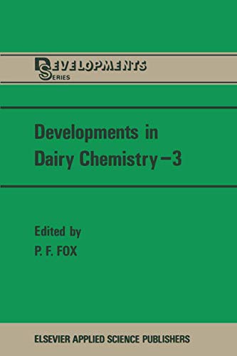 Stock image for Developments in Dairy Chemistry: v. 3 (Developments Series) for sale by Recycle Bookstore