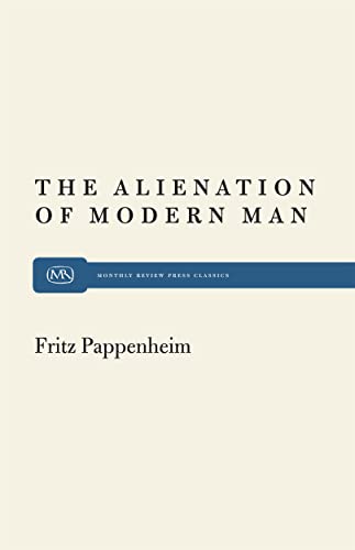 Beispielbild fr Alienation Modern Man zum Verkauf von Books From California