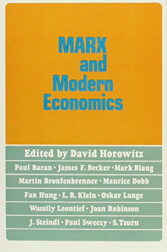 Beispielbild fr Marx and Modern Economics zum Verkauf von Wonder Book