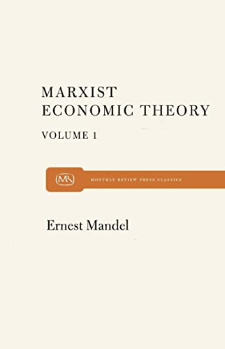 Beispielbild fr Marx Economic Theory Volume 1 zum Verkauf von Better World Books