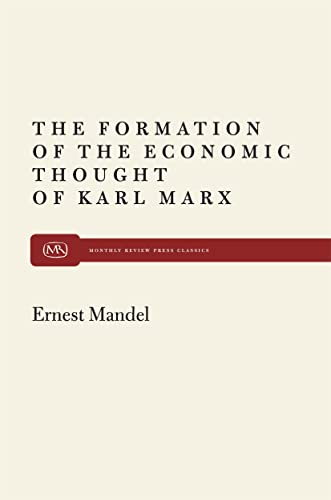 Imagen de archivo de Formation of Econ Thought of Karl Marx a la venta por ThriftBooks-Dallas